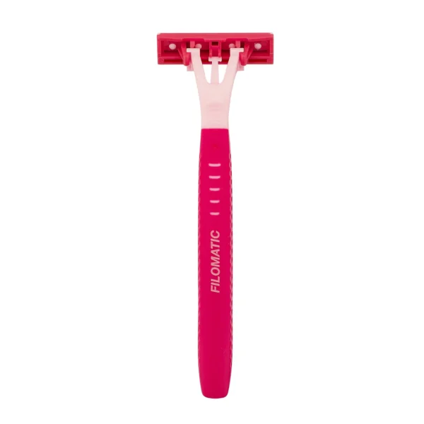 BOLSA 5 MAQUINILLAS AFEITAR FILO 2 GRIP PINK - Imagen 3