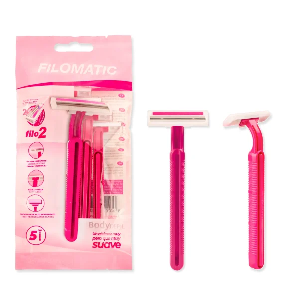 BOLSA 5 MAQUINILLAS FILOMATIC FILO 2 BODY DEPIL