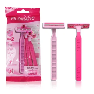 BOLSA 5 MAQUINILLAS AFEITAR FILO 2 PINK